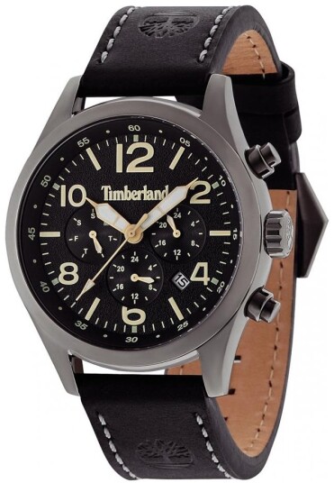 Timberland Herreklokke TBL15249JSU.02 Ashmont Sort/Lær Ø40 mm