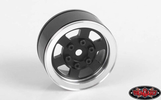 RC4WD C0806 Six-Spoke 1.55" Internal Beadlock Wheels Black