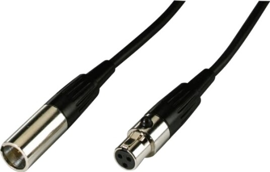 Monacor Mcm-500/Sw Xlr Kabel [1X Mini-Xlr-Stik 1X Mini-Xlr-Tilslutning] 5 M Sort