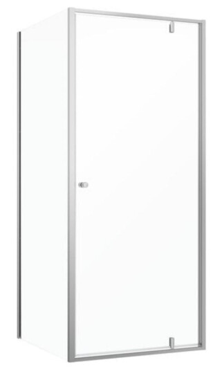 Contour Sealskin Contour Pivotdør med sidevegg 90x90 - Børstet Stål