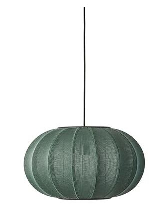 Made By Hand Knit-Wit Taklampe Oval Ø45 Tweed Grønn