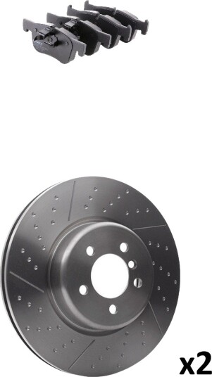 Bremseskiver og -klosser RIDEX 3405B2059