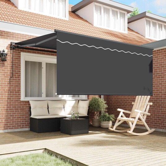 Innvendbar Markise Antrasittgrå Grå 350 x 250 cm