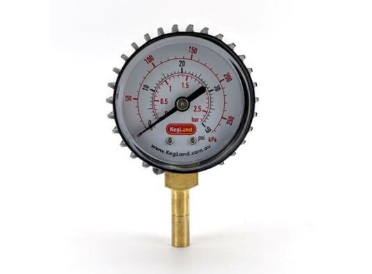 Manometer for 8mm hurtigkobling 0-40 psi