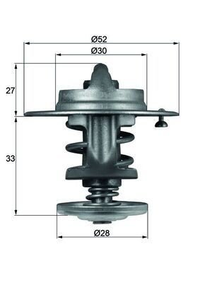 Termostat MAHLE ORIGINAL TX 80 83