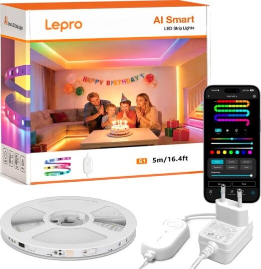 Lepro S1 AI Smart LED list med RGBIC 5 m