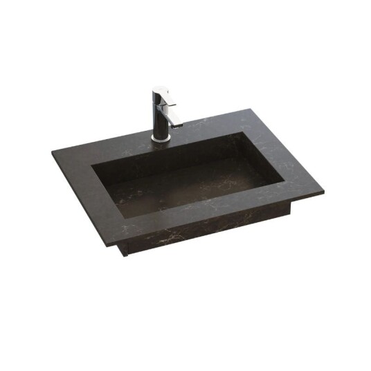 Dansani Inzo Angular Silestone B60-165xh1,20xd45,50cm Calypso 60cm