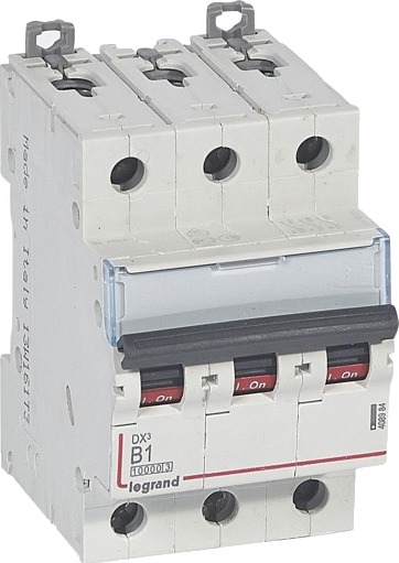 Legrand DX³ MCB automatsikring B1 3P 3M 10/16kA