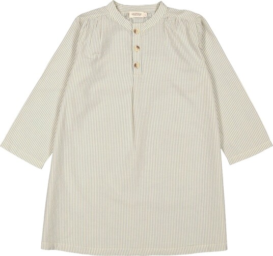 MarMar Nattkjole Pyjamas Blue Stone Stripe MarMar 10 år 140 Nattkjole Beige Blå
