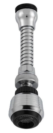 Neoperl bubble-stream air mixer with ball joint soda and ho