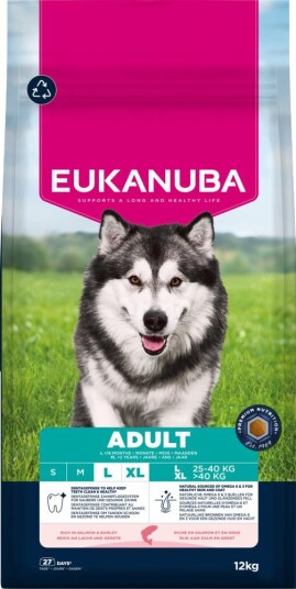 Eukanuba Premium Nutrition Adult Large & Giant Breed Laks Sparepakke 2 X 12 kg