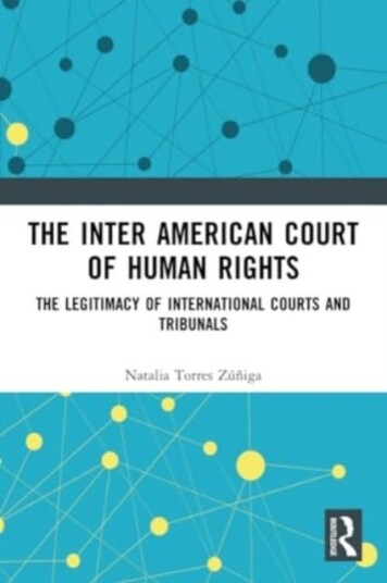 The Inter American Court of Human Rights