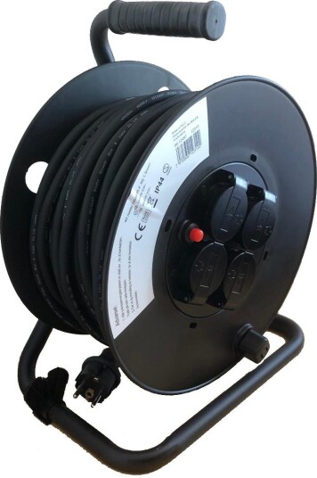 Cutfix Kabeltrommel 40m Gummi 1.5mm2 4-Veis