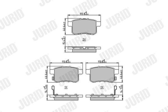 Bremseklosser JURID 572626J Bremseklosser JURID 572626J