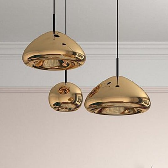 Pendellampe Tom Dixon Void mini dimmbar Gull / Messing Stue Messing Design 12 Gull / Messing