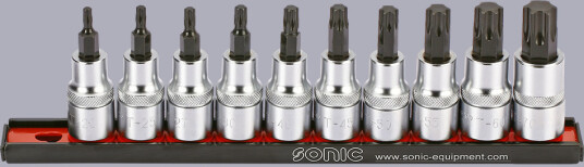 Bitspipesett 1/2 Torx - 10 deler