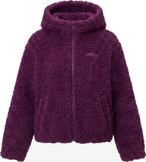 STRONGER Hooded Pile Jacket DARK Purple S