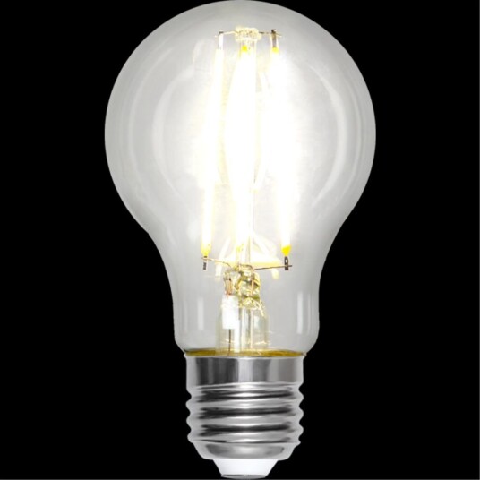 LED pære E27 A60 Klar