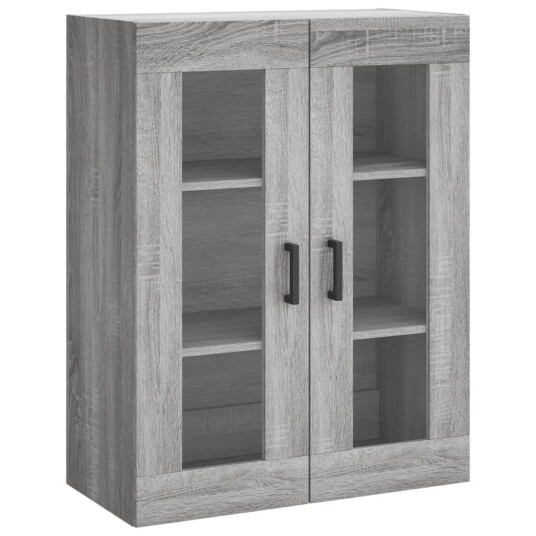 vidaXL Highboard grå sonoma 69,5x34x180 cm konstruert tre 8720845476373