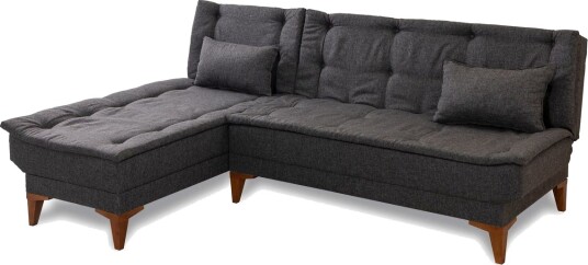Hunterville Sovesofa med Sjeselong 4 seter Antrasitt Hunterville Sovesofa med Sjeselong 4 seter Antrasitt
