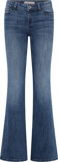Gina Tricot Glow Low Flare Jeans MID BLUE 32
