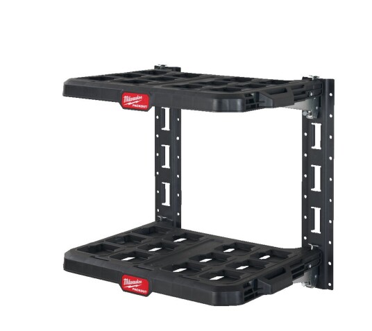 Milwaukee 4932472127 Packout Hyllesystem 2 hyller og monteringsskinner Milwaukee 4932472127 Packout Hyllesystem 2 hyller og monteringsskinner