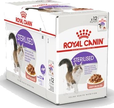 Royal Canin Våtfor Sterilised 12x85g i Saus – Fullfôr for Voksne Katter