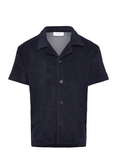 Grunt Graugust Terry Ss Shirt - Navy - 134-140