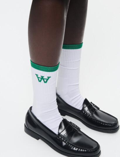 WOOD WOOD Wwcon Tennis Socks - White - 43-46