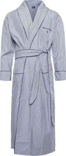 Polo Ralph Lauren Intimates Striped Cotton Poplin Robe   Navy   LXL