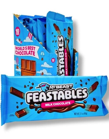 10 st Mr. Beast Bar Milk Chocolate 60 g USA Import   Hel Eske