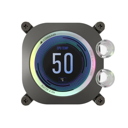 Corsair CPU water block, XC7 ELITE LCD (1700/AM4/AM5), Intel 1700 and AMD AM4/AM5 sockets Corsair CPU water block, XC7 ELITE LCD (1700/AM4/AM5), Intel 1700 and AMD AM4/AM5 sockets