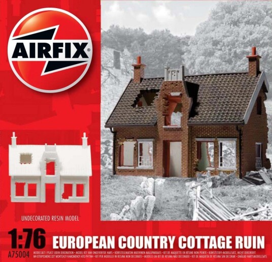 Airfix byggesett 1/76 European Country Cottage Ruin A75004