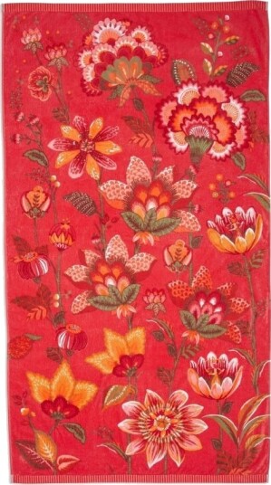 Pip Studio Pip Sunny Side Up Beachtowel Red 100X180 Pip Studio Pip Sunny Side Up Beachtowel Red 100X180