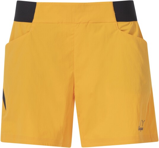 Bergans Of Norway Y Lightline Vapor Shorts Women Mango Yellow/Dark Shadow Grey 36