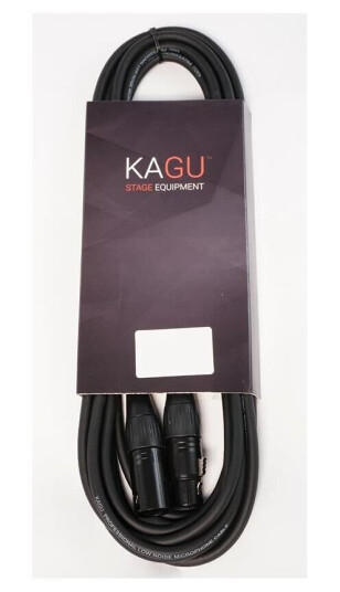 Kagu Dmnx3bk Dmx-Kabel 10m 3-Pin, Sort