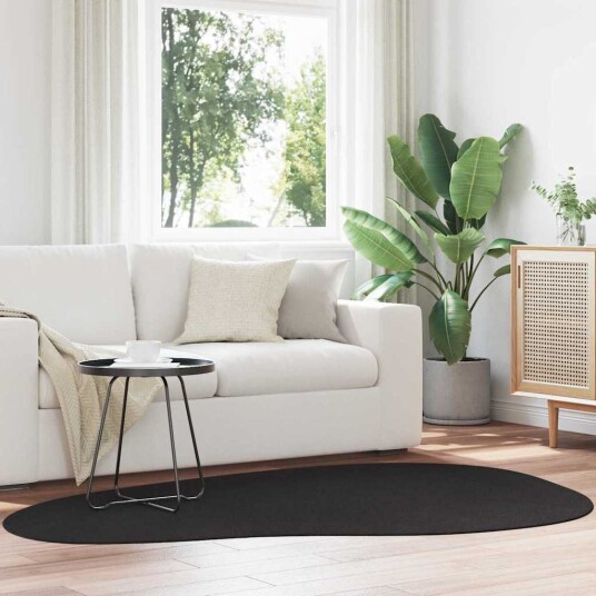 Teppe Svart 140 x 200 cm Polyester