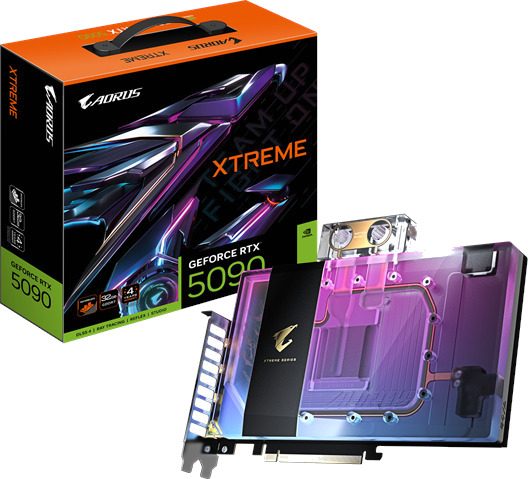 GIGABYTE GeForce RTX 5090 AORUS Xtreme WaterForce WB 32GB GDDR7 RAM Grafikkort