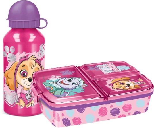 Paw Patrol Matboks og Flaske, Rosa
