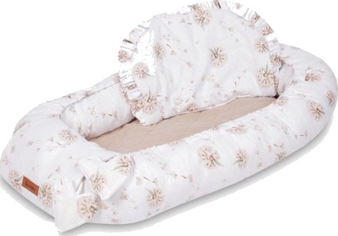 Sensillo Babynest & Pute Muslin Dandelions Beige Sensillo Babynest & Pute Muslin Dandelions Beige