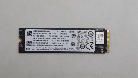 Lenovo 256GB M.2 2280 PCIe 4.0 x4 SSD 5SS1F20629 Lenovo 256GB M.2 2280 PCIe 4.0 x4 SSD 5SS1F20629