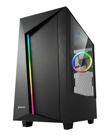 Sharkoon REV100 - tower - ATX - Kabinett - Tower - Svart Sharkoon REV100 - tower - ATX - Kabinett - Tower - Svart