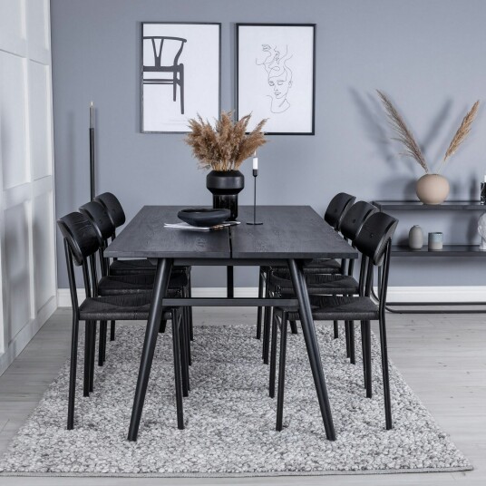 Venture Home Spisegruppe Venture Home Sleek med 6stk Polly Stoler GR23963