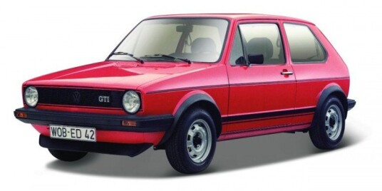 Bburago Volkswagen Golf GTI MK1 1979 1:24 Rød