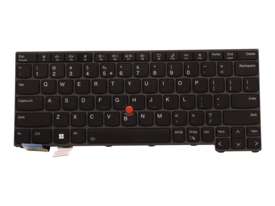 Lite-On - Erstatningstastatur For Bærbar Pc - Med Trackpoint - Bakbelysning - Engelsk - Europa - Svart - For Thinkpad L13 Gen 3 21B3, 21B4, 21Ba  L13 Yoga Gen 3 21B6, 21Bc  X13 Gen 3 21Bq, 21Cn