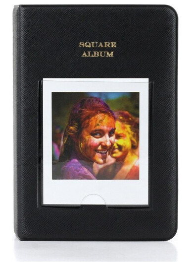 Loveinstant Album For 64 Bilder For Fujifilm Instax Square Sq1 / Sq6 / Sq10 / Sq20 - Svart