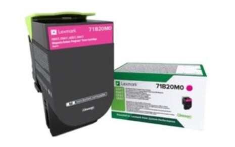 Lexmark 71B20M0 Tonerkassett magenta, 2.300 sider