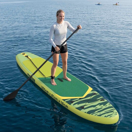 Oppblåsbar Stand Up Paddle Board POSEIDON 366 x 81 x 15 cm for Oppblåsbar Stand Up Paddle Board POSEIDON 366 x 81 x 15 cm for