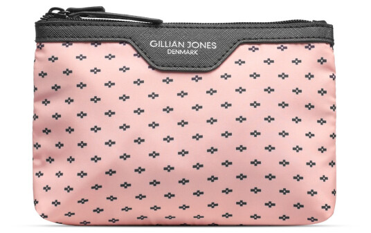 Gillian Jones Makeup purse Rose w/ black print