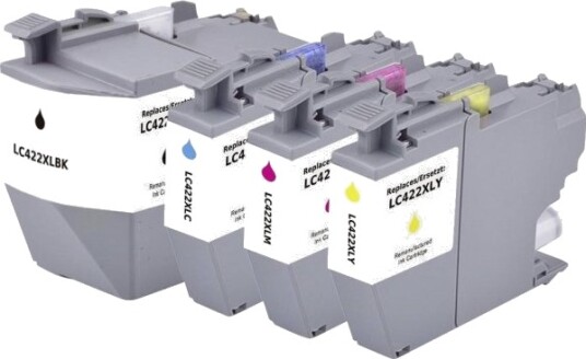 Renkforce Blekk Erstatter Brother Lc-422Xlval Kompatibel Kombipakke Sort/Cyan/Magenta/Gul Rf-Blc422xlbkcmy Rf-6728536